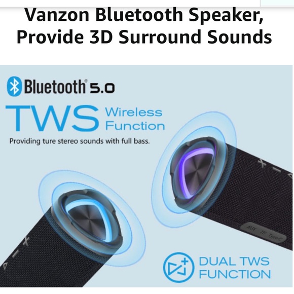 Vanzon waterproof Bluetooth speaker (awesome longevity) - Picture 4 of 6
